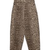 Billie Barrel Ankle Jeans - Leopard