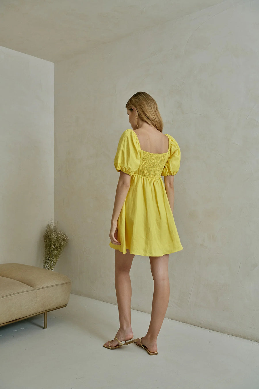 Stella Mini Dress - Yellow