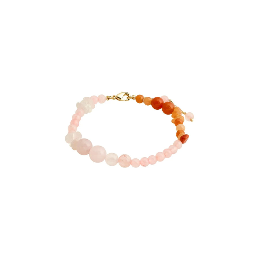 Bracelet soulmates quartz rose et aventurine rouge