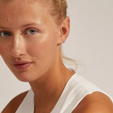 Boucles d'oreilles Anneaux recyclées Eanna - Argent