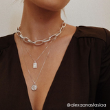 Collier 2 en 1 Pilgrim Valkyria - Argent